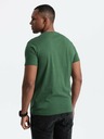Ombre Clothing Zelené pánske bavlnené tričko Ombre Clothing