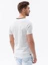 Ombre Clothing Krémové pánske tričko Ombre Clothing