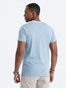 Ombre Clothing Modrá pánska košeľa Ombre Clothing