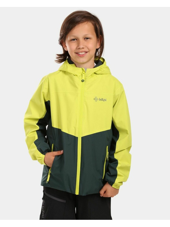 Kilpi Chlapčenská outdoorová bunda Kilpi ORLETI-JB Dark Green