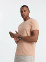 Ombre Clothing Pánske klasické bavlnené tričko BASIC Ombre Oblečenie