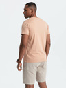 Ombre Clothing Pánske klasické bavlnené tričko BASIC Ombre Oblečenie