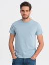 Ombre Clothing Pánske klasické bavlnené tričko BASIC Ombre Oblečenie