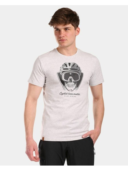 Kilpi Pánske bavlnené tričko Kilpi VIBE-M Light Grey