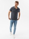 Ombre Clothing Pánske pletené polokošele pique, 3 balenia Ombre Clothing