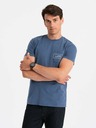 Ombre Clothing Pánske bavlnené tričko s potlačou Ombre Pocket Ombre Streetstyle Ombre oblečenie