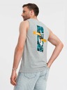 Ombre Clothing Pánske bavlnené tielko s potlačou Summer Vibe Ombre Oblečenie