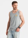 Ombre Clothing Pánske bavlnené tielko s potlačou Summer Vibe Ombre Oblečenie