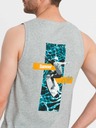 Ombre Clothing Pánske bavlnené tielko s potlačou Summer Vibe Ombre Oblečenie