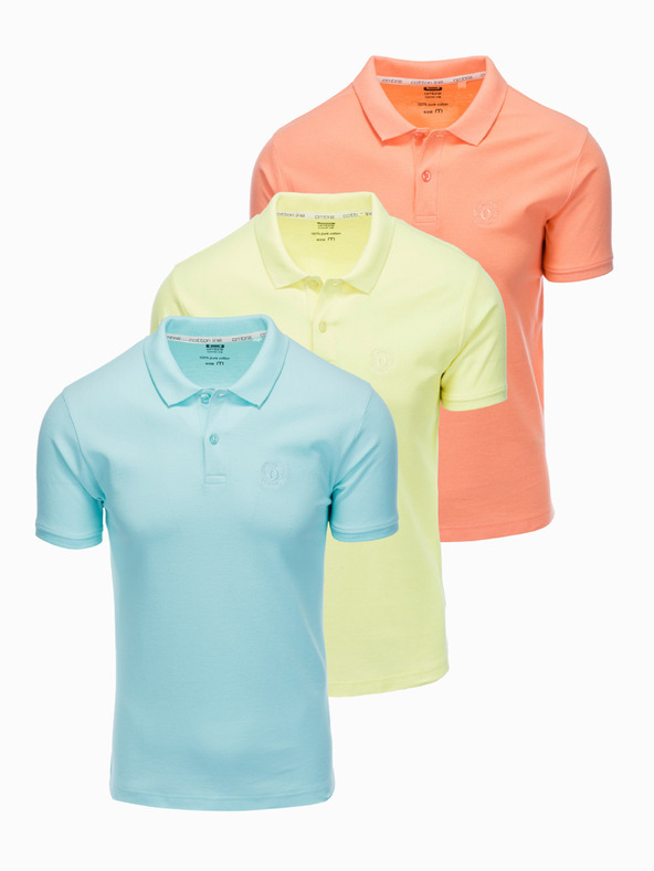 Ombre Clothing Pánska polokošeľa z pleteného pique úpletu Ombre Clothing