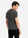 Ombre Clothing Pánske pruhované tričko s nášivkou Ombre Oblečenie