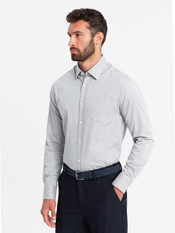 Ombre Clothing Pánska košeľa Ombre Clothing SLIM FIT V2 OM-SHCS-0174