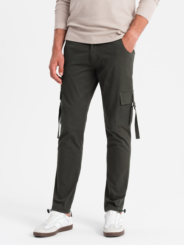 Ombre Clothing Pánske oblečenie Ombre Clothing STRAIGHT LEG CARGO V3 OM-PACG-0197
