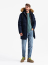 Ombre Clothing Pánska dlhá bunda parka s kapucňou Ombre Clothing