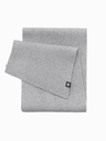 Ombre Clothing Pánska jednofarebná pletená rebrovaná šatka sivá Ombre Clothing