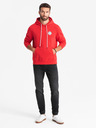 Ombre Clothing Pánske džínsové tepláky s asymetrickým prešívaním čierne Ombre Oblečenie