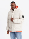 Ombre Clothing Ombre Clothing pánska športová teplá bunda s dvojitou kapucňou
