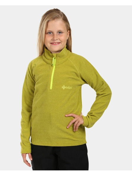 Kilpi Detská fleecová mikina Kilpi ALMERI-J Svetlozelená