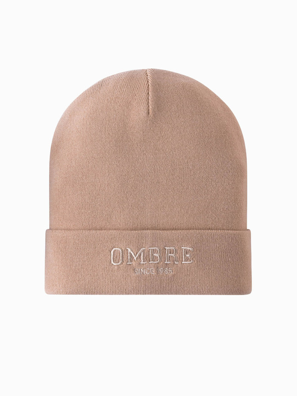 Ombre Clothing Pánska pletená čiapka s vyšitým nápisom Ombre Clothing