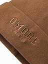 Ombre Clothing Pánska pletená čiapka s vyšitým nápisom Ombre Clothing