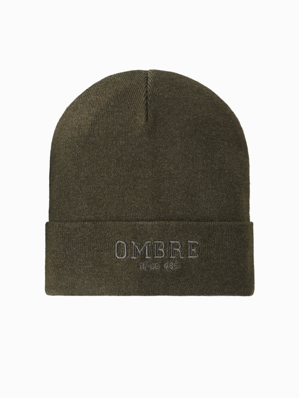 Ombre Clothing Pánska pletená čiapka s vyšitým nápisom Ombre Clothing