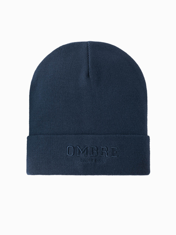 Ombre Clothing Pánska pletená čiapka s vyšitým nápisom Ombre Clothing