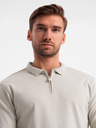 Ombre Clothing Pánske polo tričko s dlhým rukávom Ombre Oblečenie