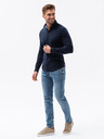 Ombre Clothing Pánska pletená košeľa s úzkymi rukávmi Ombre oblečenie