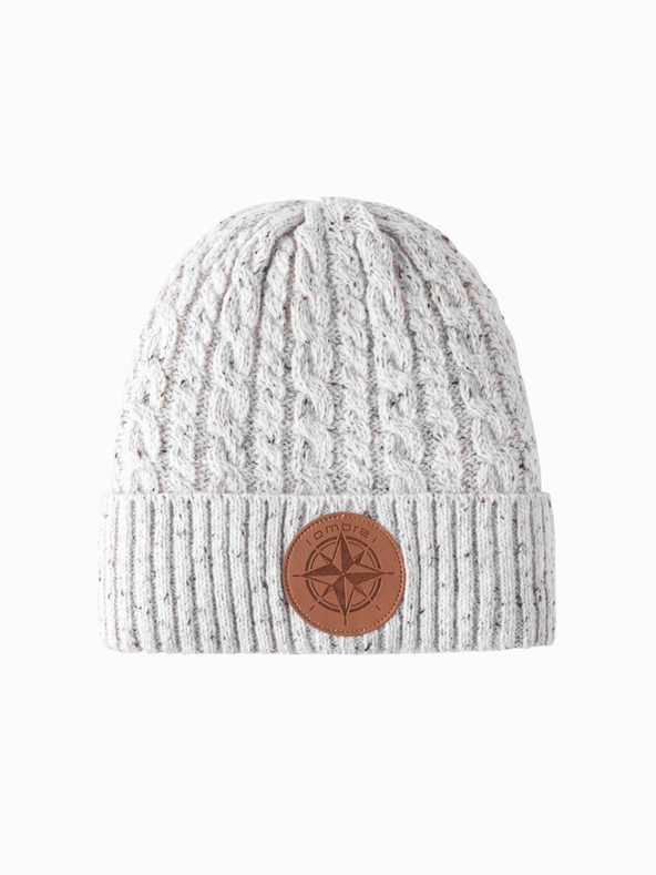 Ombre Clothing Ombre Clothing Pánska čiapka s okrúhlou aplikáciou