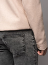 Ombre Clothing Pánske džínsové nohavice STRAIGHT LEG - čierne V1 OM-PADP-0133 Ombre Clothing