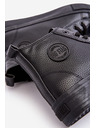 BIG STAR SHOES Pánske zateplené vysoké tenisky so zipsom Čierne Big Star Veľkosť: