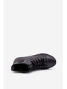 BIG STAR SHOES Pánske zateplené vysoké tenisky so zipsom Čierne Big Star Veľkosť: