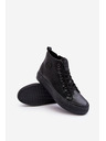 BIG STAR SHOES Pánske zateplené vysoké tenisky so zipsom Čierne Big Star Veľkosť: