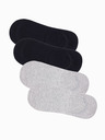 Ombre Clothing Pánske ponožky 4pack Black Ombre Oblečenie