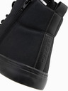 Ombre Clothing Pánske vysoké tenisky s gumovou špičkou čierne Ombre Oblečenie