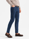 Ombre Clothing Pánske klasické sprané džínsy REGULAR FIT modré ombré Oblečenie
