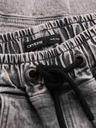 Ombre Clothing Pánske nohavice JOGGERY s cargo vreckami na zips sivé Ombre Oblečenie
