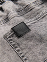 Ombre Clothing Pánske nohavice JOGGERY s cargo vreckami na zips sivé Ombre Oblečenie