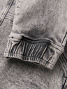 Ombre Clothing Pánske nohavice JOGGERY s cargo vreckami na zips sivé Ombre Oblečenie