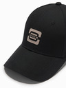 Ombre Clothing Pánska bejzbalová čiapka s logom čierna Ombre Oblečenie
