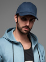 Ombre Clothing Pánska jednofarebná čiapka modrá Ombre Oblečenie