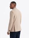 Ombre Clothing Elegantné pánske béžové sako zo zmesi vlny od Ombre Clothing