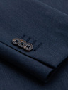 Ombre Clothing Elegantné pánske sako z vlnenej zmesi námornícka modrá Ombre Clothing