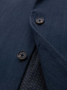 Ombre Clothing Elegantné pánske sako z vlnenej zmesi námornícka modrá Ombre Clothing
