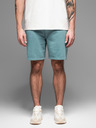 Ombre Clothing Pánske bavlnené teplákové šortky BASIC modré Ombre Oblečenie