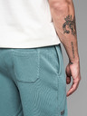 Ombre Clothing Pánske bavlnené teplákové šortky BASIC modré Ombre Oblečenie