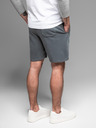 Ombre Clothing Pánske bavlnené teplákové šortky BASIC šedé Oblečenie Ombre