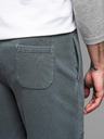 Ombre Clothing Pánske bavlnené teplákové šortky BASIC šedé Oblečenie Ombre