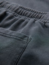 Ombre Clothing Pánske bavlnené teplákové šortky BASIC šedé Oblečenie Ombre