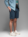 Ombre Clothing Pánske bavlnené teplákové šortky BASIC modré Ombre Oblečenie